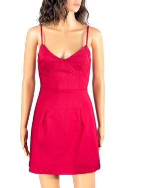 Princess Polly Red Bustier Mini Dress - Size 4